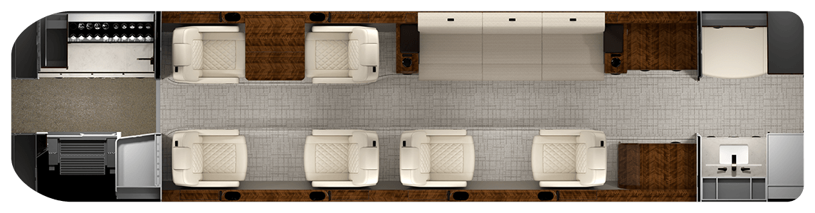 9-Passenger Seating render