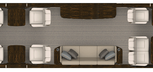 Rendering of Ultragalley aircraft floorplan
