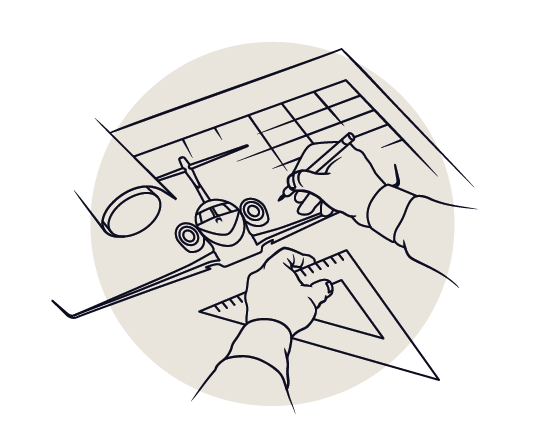 Clean-sheet engineering icon